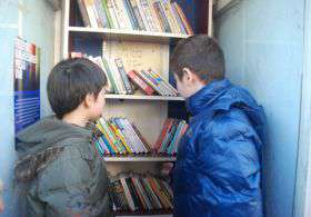 Telefon Kulübeleri Kütüphane Oldu